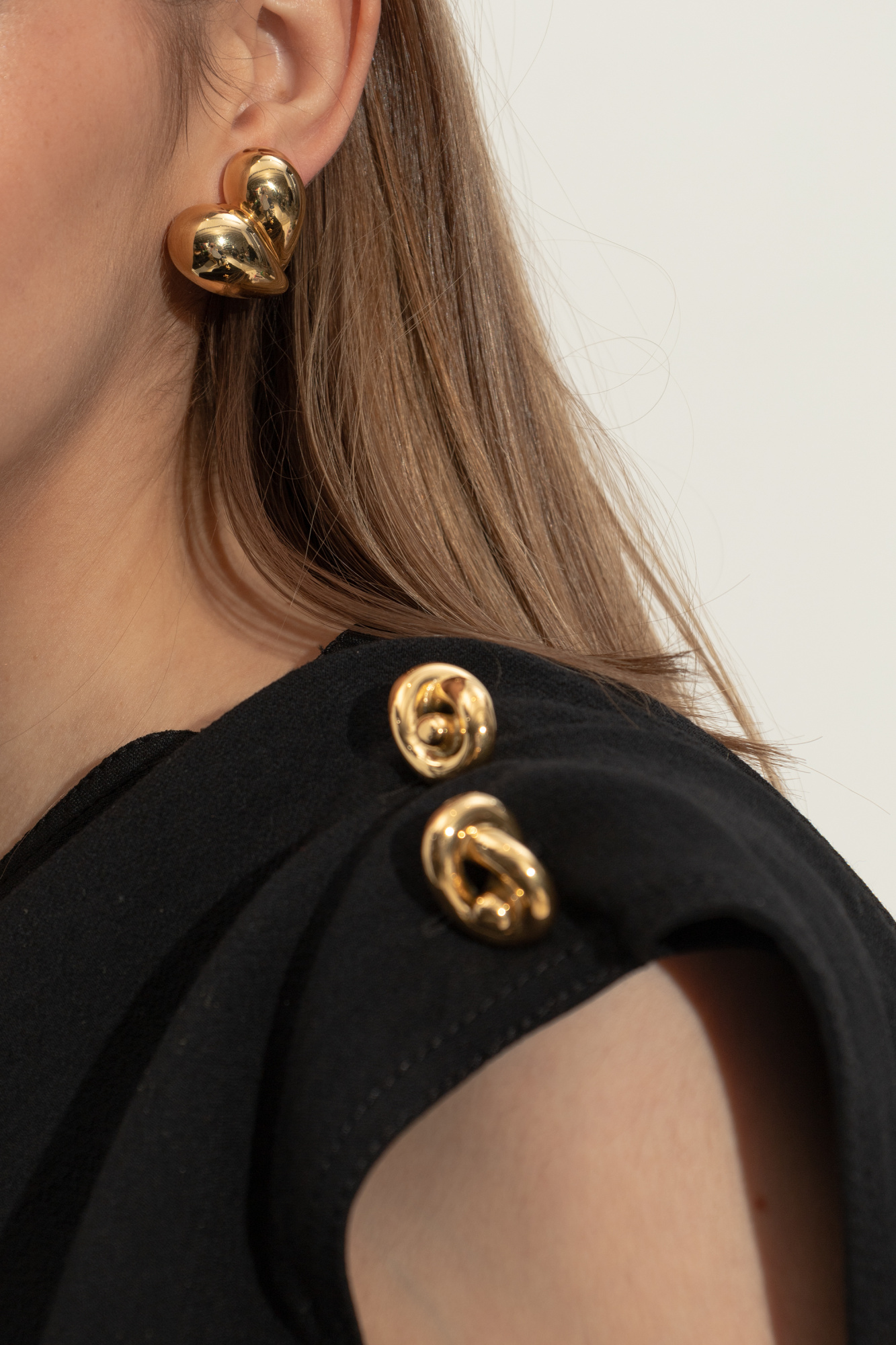 イヤリング BOTTEGA VENETA 838156.VAHU0 Earrings Bottega Veneta® Women's Drop Clip Earrings in Yellow gold